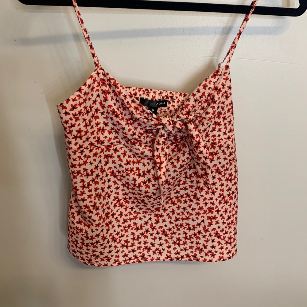 AQUA Pink and Red floral Camisole